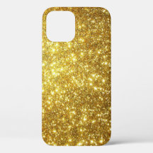 Mousserande Guld Glitter iPhone/iPad-fall