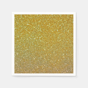 Mousserande Guld Pappersservett
