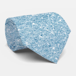 Mousserande Himmel Blue Glitter Neck Tie Slips