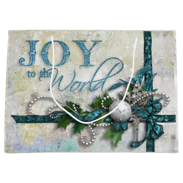 Mousserande judelsjuka Teal och Silver Personlig (Framsidan)