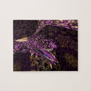 Mousserande Lila Dragon Pussel