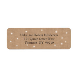Mousserande Ljus Return-adressetikett Returadress Etikett