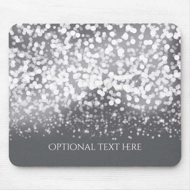 Mousserande Ljus Romantic Silver Modern Glamor Musmatta (Framsidan)