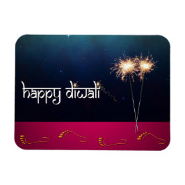Mousserande Lycklig Diwali - Flexible Magnet