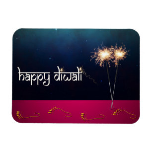 Mousserande Lycklig Diwali - Flexible Magnet