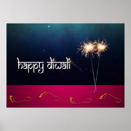 Mousserande Lycklig Diwali - Poster