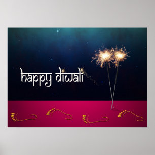 Mousserande Lycklig Diwali - Poster