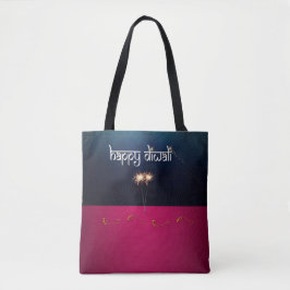 Mousserande Lycklig Diwali - Tote Bag Tygkasse