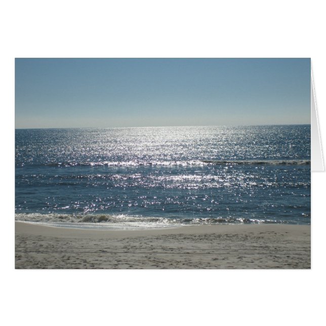 Mousserande Oceanen Hälsningskort (Framsidan Horizontal)