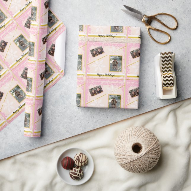 Mousserande ramfoto, Monogram Presentpapper (Hantverk)