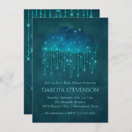 Mousserande regnmoln | Moody skuva för kalk Inbjudningar