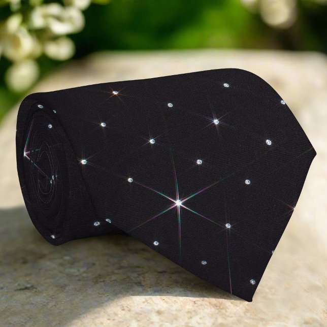 Mousserande Rhinestone Shiny Diamond Black Materia Slips (Skapare uppladdad)