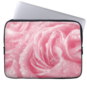 Mousserande Rosa ros Laptop sleeve