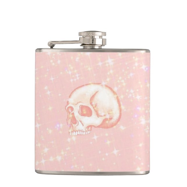 Mousserande Rosa Skull Fickplunta (Framsidan)
