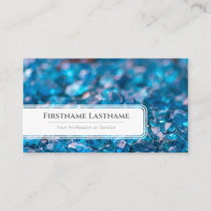 Mousserande sapphire-kristaller för lyxgemexperter visitkort