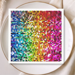 Mousserande Sequins Pappersservett