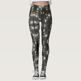Mousserande Silver Ljus Legging