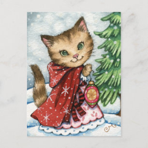 Mousserande Snö - vykort för julklapp - Cute-julko
