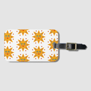 Mousserande Sol Charming och Cute Mönster Bagagebricka