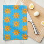 Mousserande Sol Cute och Charming Mönster Kökshandduk<br><div class="desc">Torka av köket med den här coolan med solskenskonstruktion. Gör en underbar uppvärmning,  födelsedag eller bröllop! Du kan anpassa den och även lägga till text. Kolla min butik för mycket mer färg och mönster!</div>