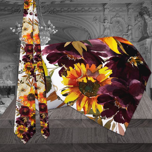 Mousserande Sol & Vin Bröllop Neck Tie Slips (Skapare uppladdad)