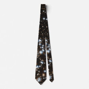 Mousserande Starry Astronomy Science Älskare Himla Slips