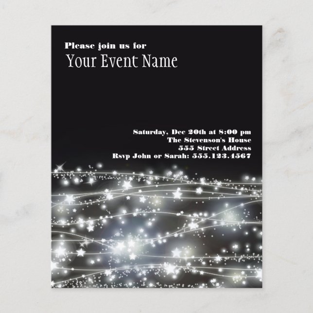 Mousserande stjärnor Flyer (Framsida)