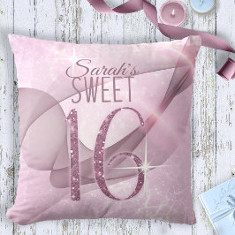 Mousserande Swirls Sweet sixteen Orchid Rosa ID652 Kudde