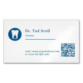 Mousserande tandtandtandvård Dental care Tandvård Visitkortmagnet