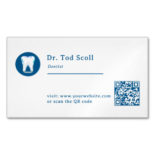 Mousserande tandtandtandvård Dental care Tandvård Visitkortmagnet