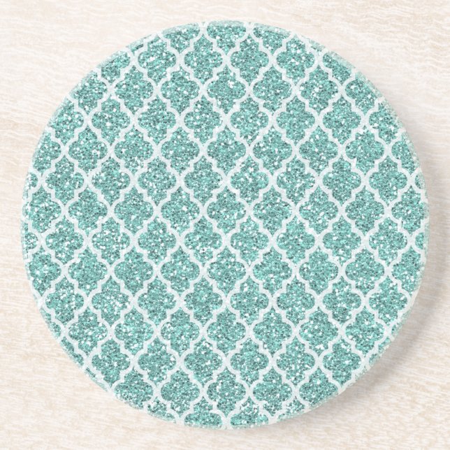 Mousserande Teal Underlägg Sandsten (Framsidan)