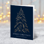Mousserande Winter Gräs God jul non-Photo Helgkort<br><div class="desc">Modern och elegant Julhälsningar kort med en snöfaux-folie från guld i gräs med en marin bakgrund (eller färg efter eget val). "God jul" visas på framsidan i ett vitt, modernt serif-teckensnitt med ditt namn eller anpassningsbar nedan. Insidan av kortet för helgdag som inte är fotokort innehåller ditt anpassningsbar-meddelande i grönt....</div>