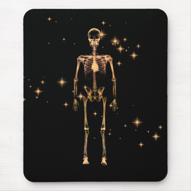 Mousserande X-Ray Skeleton - Orange Musmatta (Framsidan)