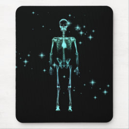 Mousserande X-Ray Skeleton - Teal Musmatta