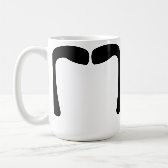 Moustache för Manchu för Bigote mugg #4 Fu (Vänster)