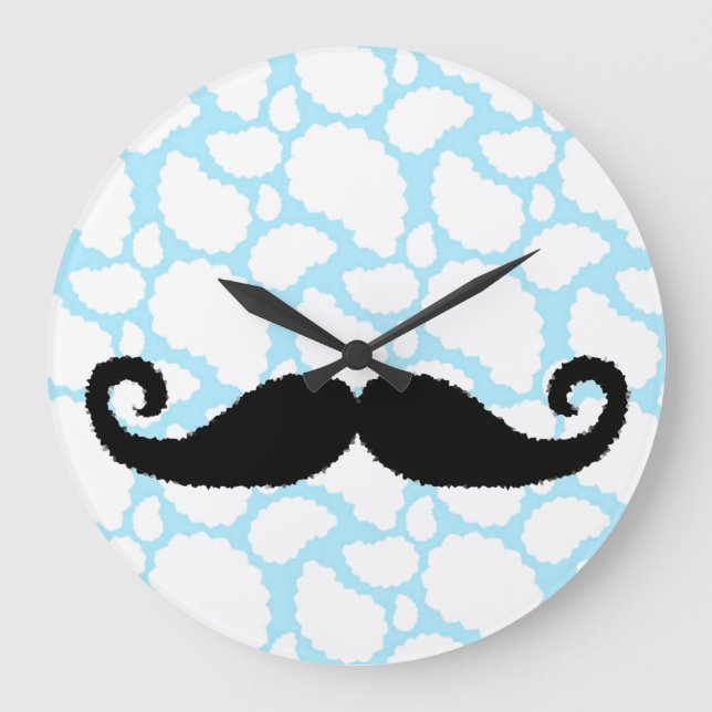 Moustache-moln Stor Klocka (Framsida)