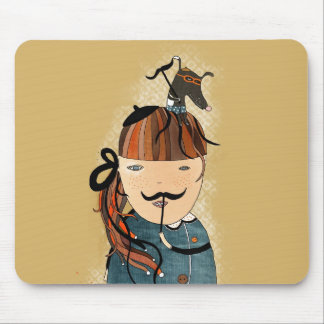 Moustache MousePad by Krize Musmatta