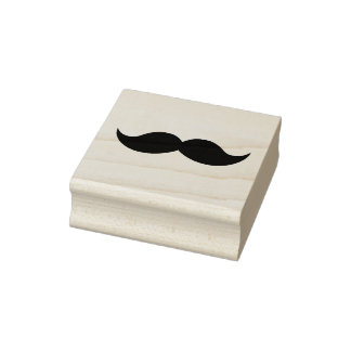Moustache stamp stämpel