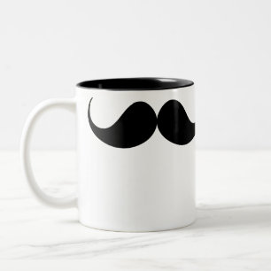 Moustache Två-Tonad Mugg