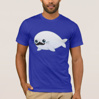 Moustachebabyen förseglar tee shirt