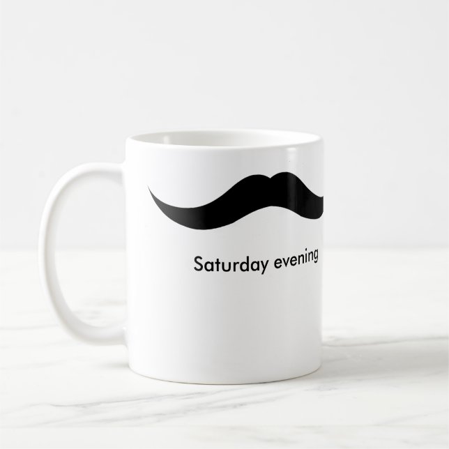 moustachehelg kaffemugg (Vänster)