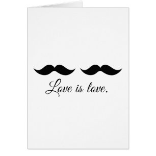 MOUSTACHEKÄRLEK - .PNG HÄLSNINGSKORT