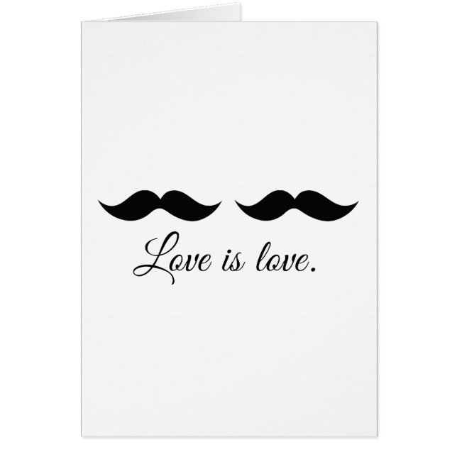 MOUSTACHEKÄRLEK - .PNG HÄLSNINGSKORT (Framsidan)