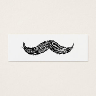 Moustachekort Litet Visitkort