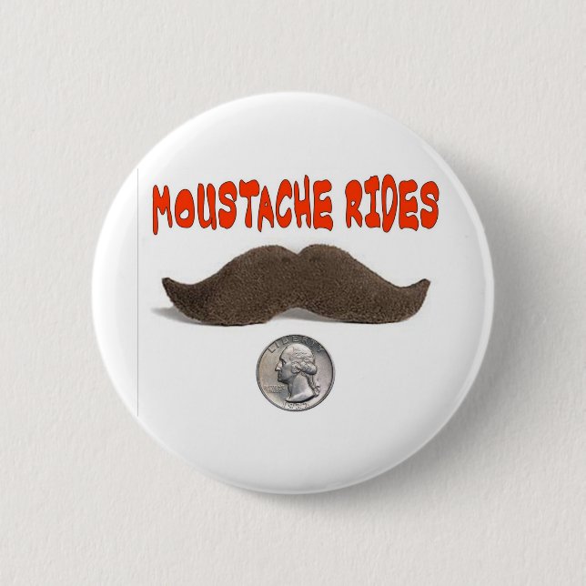 MOUSTACHEN RIDER 25 CENTS KNAPP (Framsida)