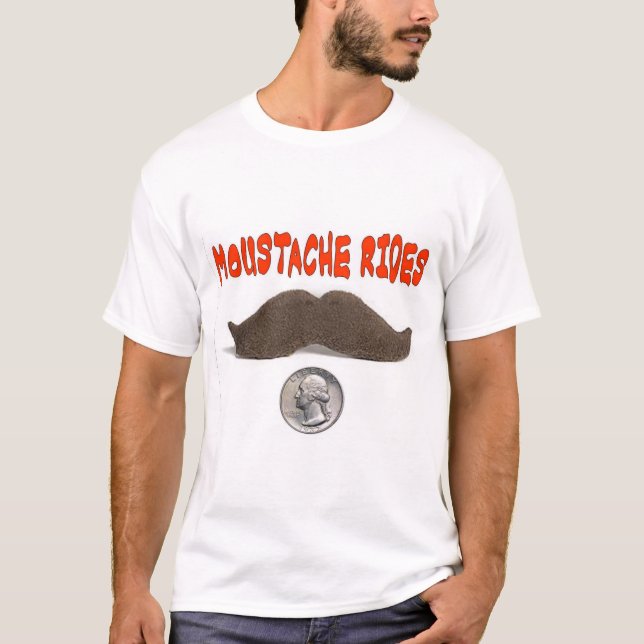 MOUSTACHEN RIDER 25 CENTS TEE (Framsida)