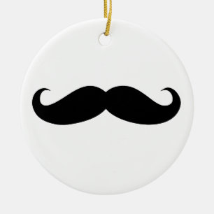 Moustacheprydnad Julgransprydnad Keramik