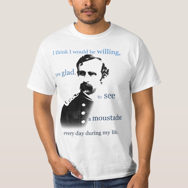 Moustache'sen är bra t-shirt (Framsida)