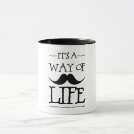 Moustachlivsstil Mugg