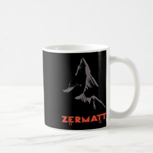 Moutain in Zermatt, Valais, Schweiz Kaffemugg